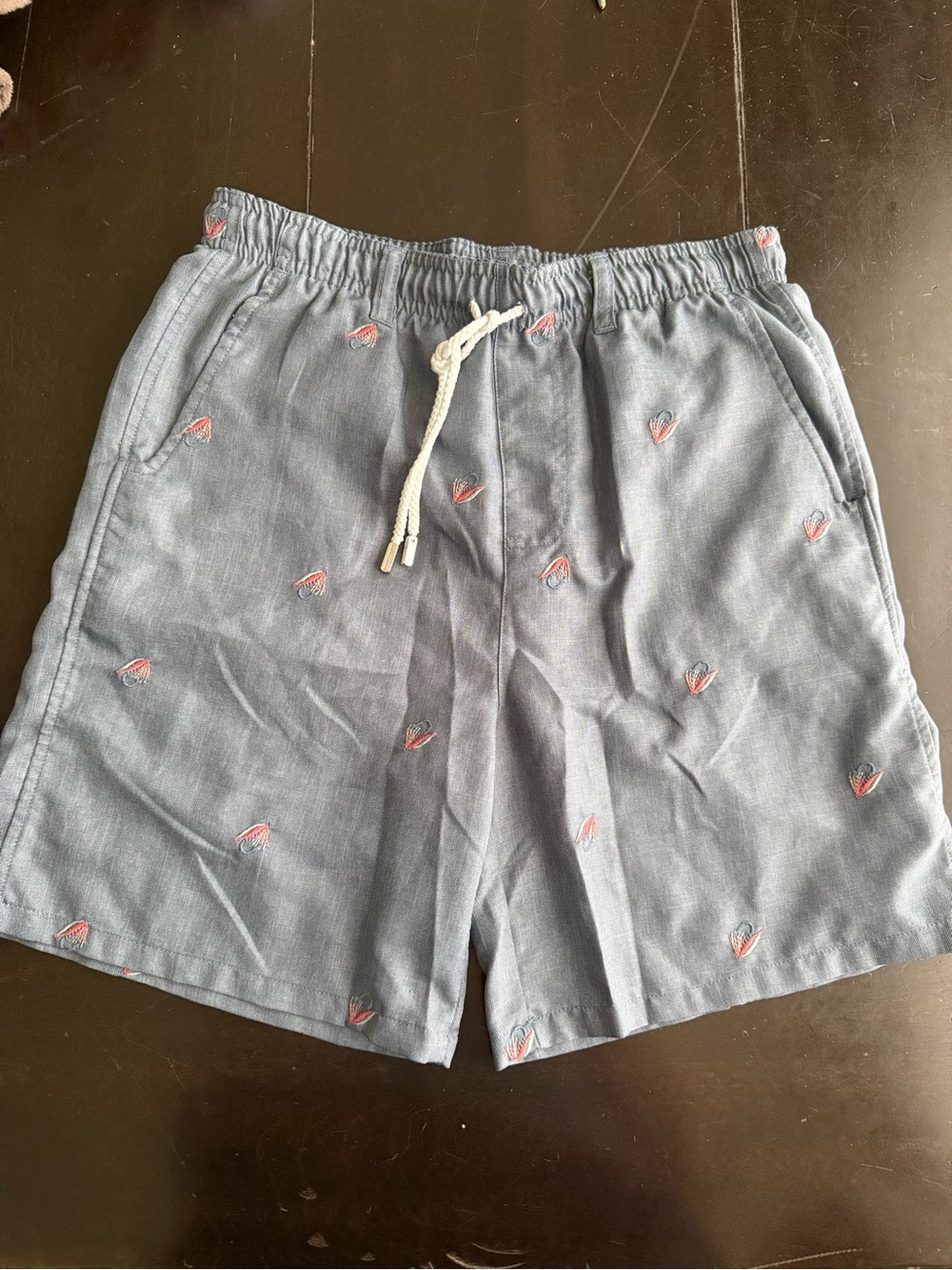Grey Southern Marsh fly fishing Drawstring Shorts